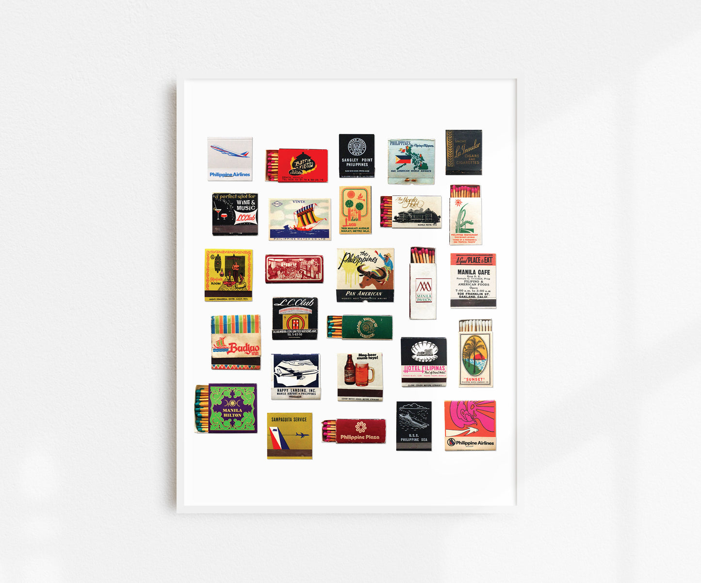 Filipino Matchbook 11x14 Art Print